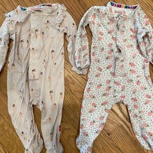 2 Magnetic Me Pink and White Pajama Sets Soft and Stylish